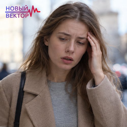 Молодая женщина испытывает головокружение и тревогу на улице после употребления кокаина, что подчеркивает необходимость лечения зависимости от кокаина
